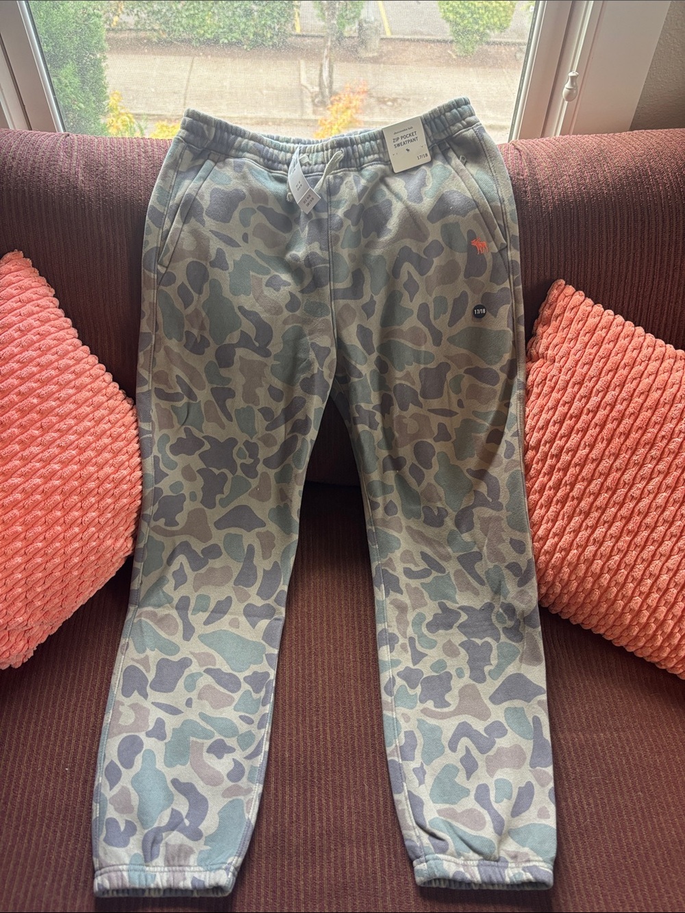 abercrombie kids Camo Jogger Pants - Green & Gray